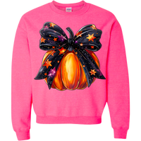 Halloween Pumpkin Bow Sweatshirt