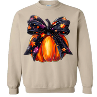 Halloween Pumpkin Bow Sweatshirt