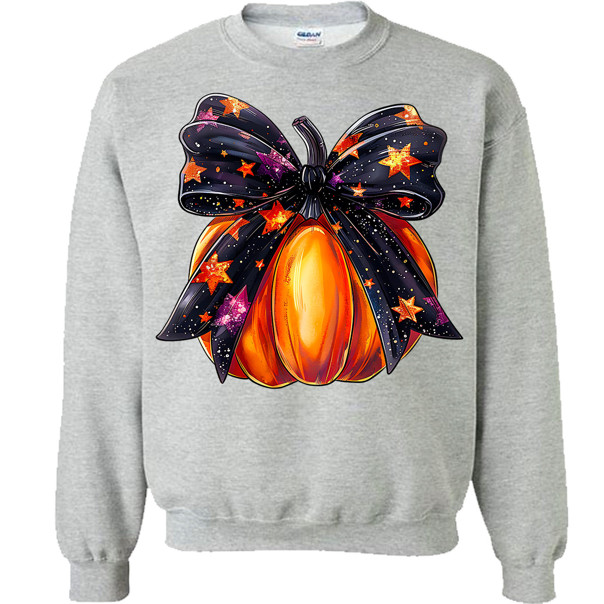 Halloween Pumpkin Bow Sweatshirt