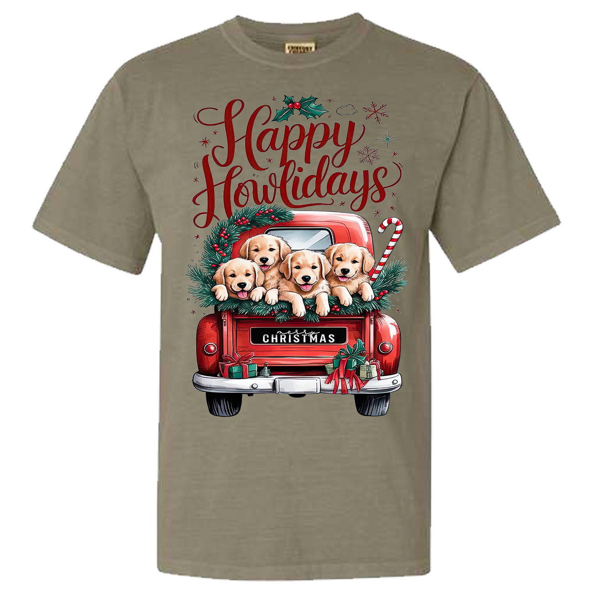 Happy Howlidays Comfort Color Tee