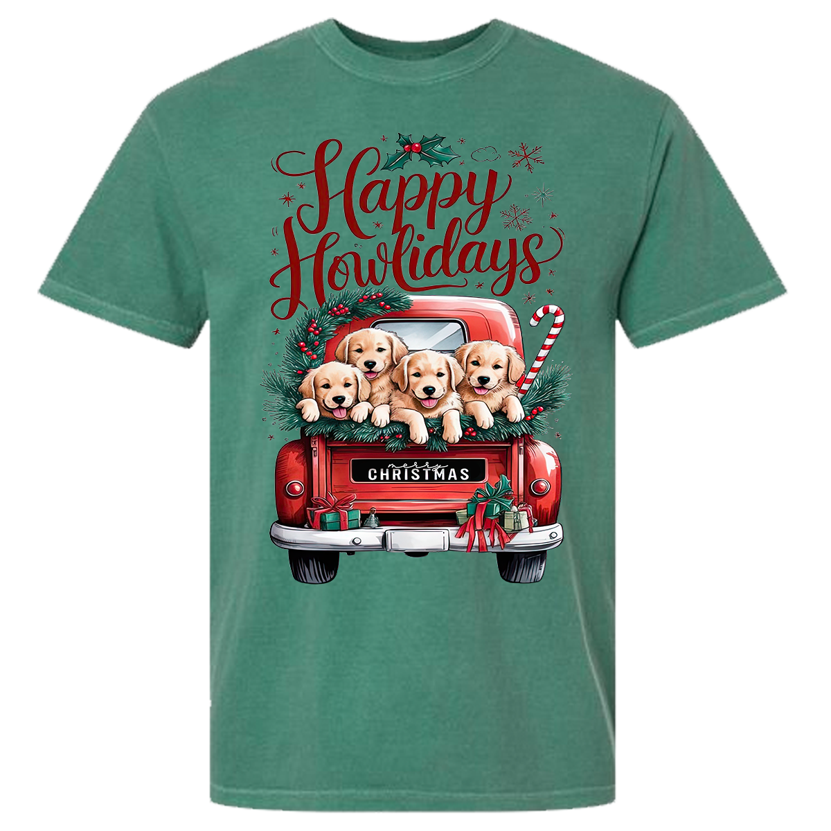 Happy Howlidays Comfort Color Tee