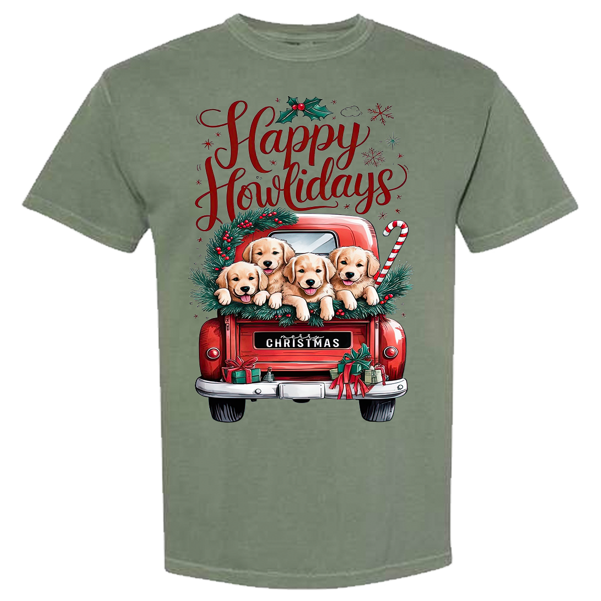 Happy Howlidays Comfort Color Tee