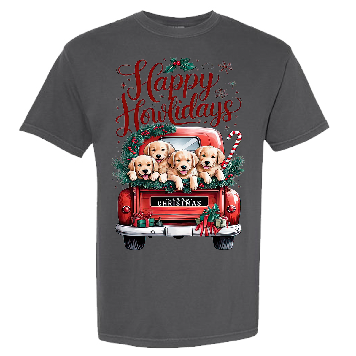 Happy Howlidays Comfort Color Tee