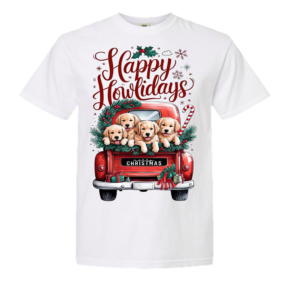 Happy Howlidays Comfort Color Tee