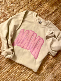 Mama Sweatshirt with Name - Pink Design