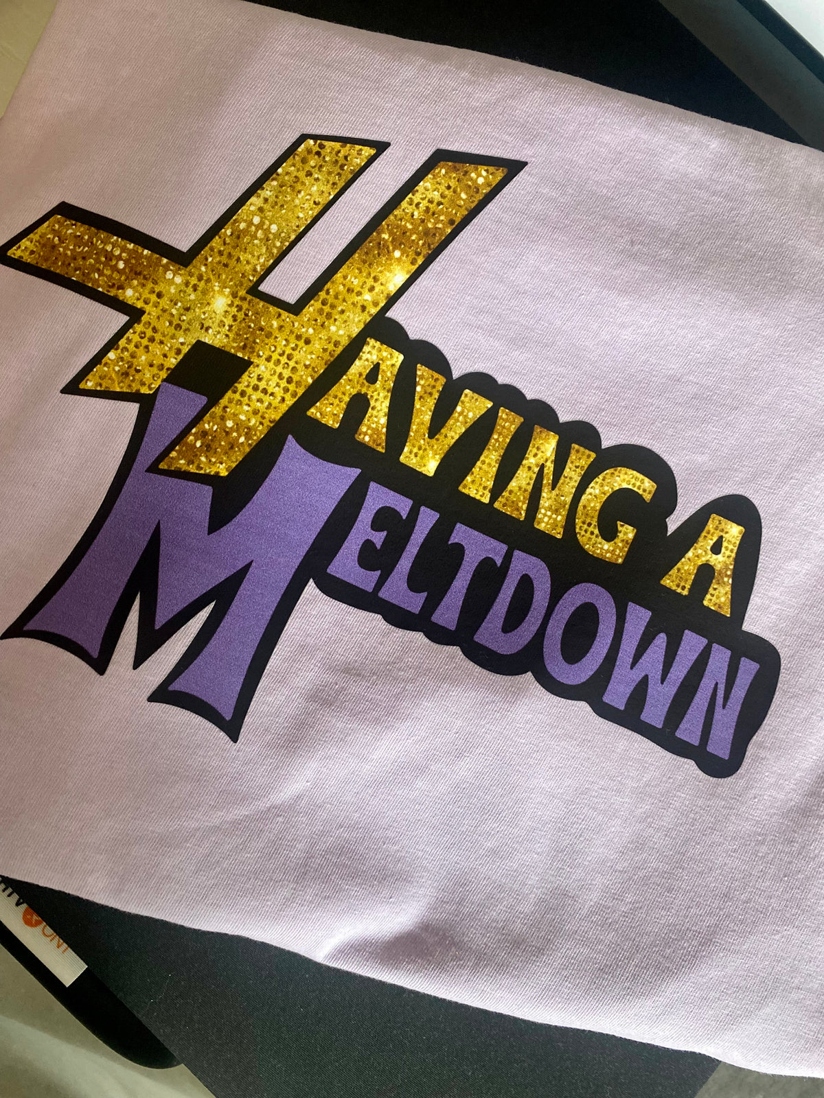 Having a Meltdown Comfort Colors Tee - Purple