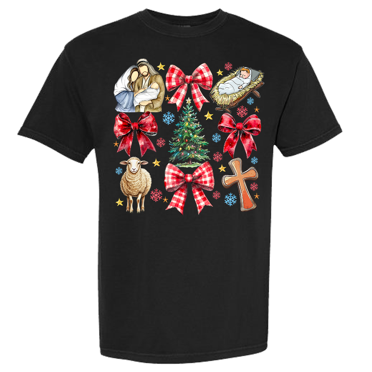 Jesus Christmas Coquette Comfort Color Tee