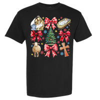 Jesus Christmas Coquette Comfort Color Tee