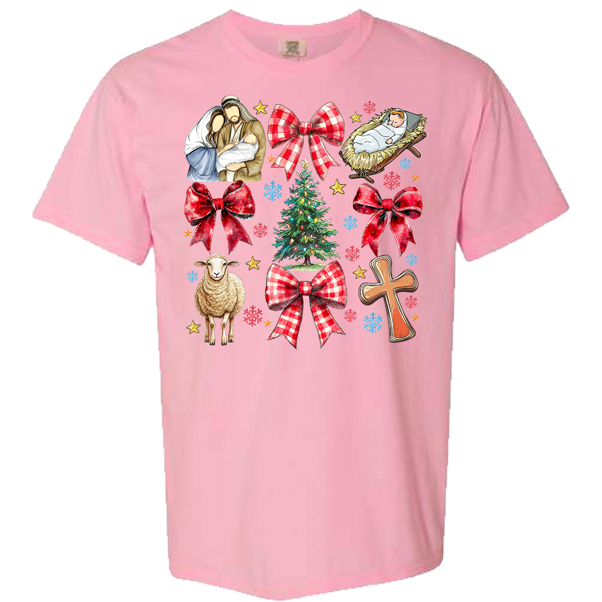 Jesus Christmas Coquette Comfort Color Tee