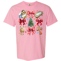 Jesus Christmas Coquette Comfort Color Tee