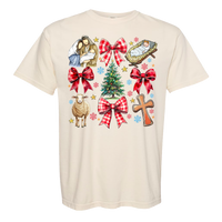 Jesus Christmas Coquette Comfort Color Tee