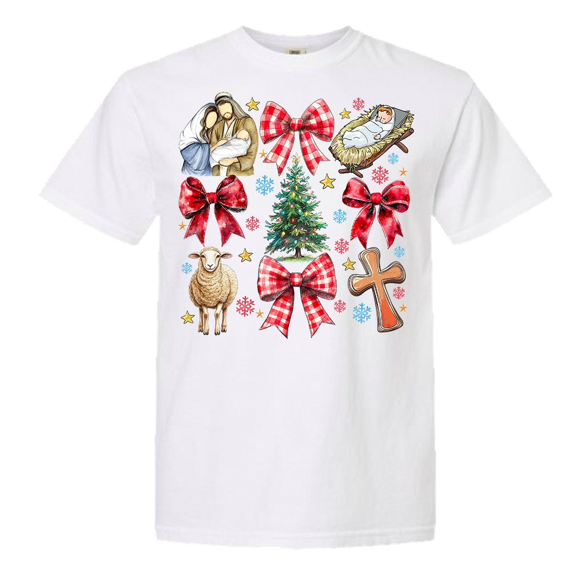 Jesus Christmas Coquette Comfort Color Tee