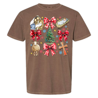 Jesus Christmas Coquette Comfort Color Tee