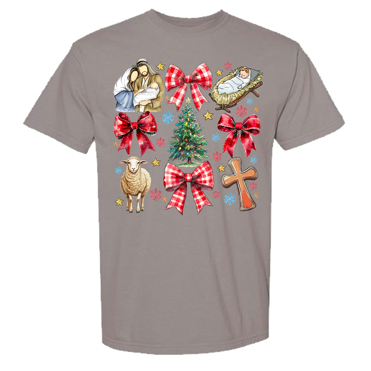 Jesus Christmas Coquette Comfort Color Tee