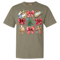 Jesus Christmas Coquette Comfort Color Tee