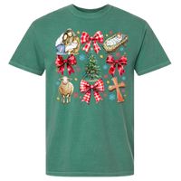 Jesus Christmas Coquette Comfort Color Tee