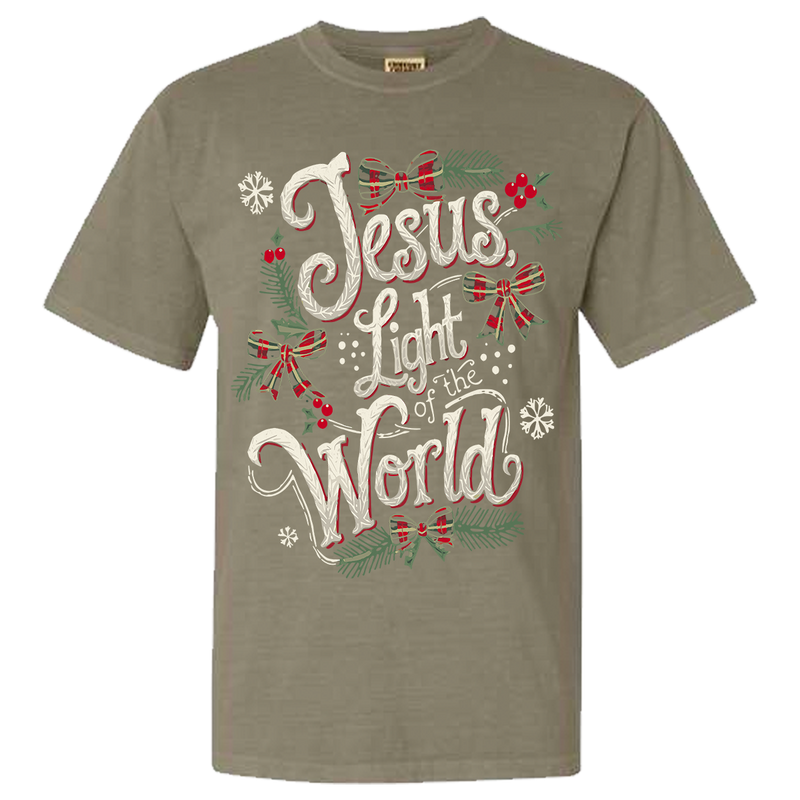 Jesus Light Of The World Comfort Color Tee