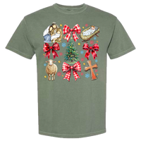 Jesus Christmas Coquette Comfort Color Tee