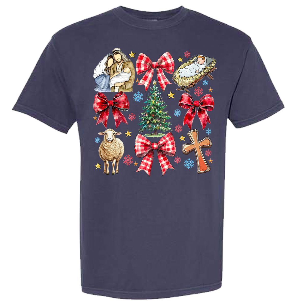 Jesus Christmas Coquette Comfort Color Tee