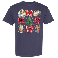 Jesus Christmas Coquette Comfort Color Tee