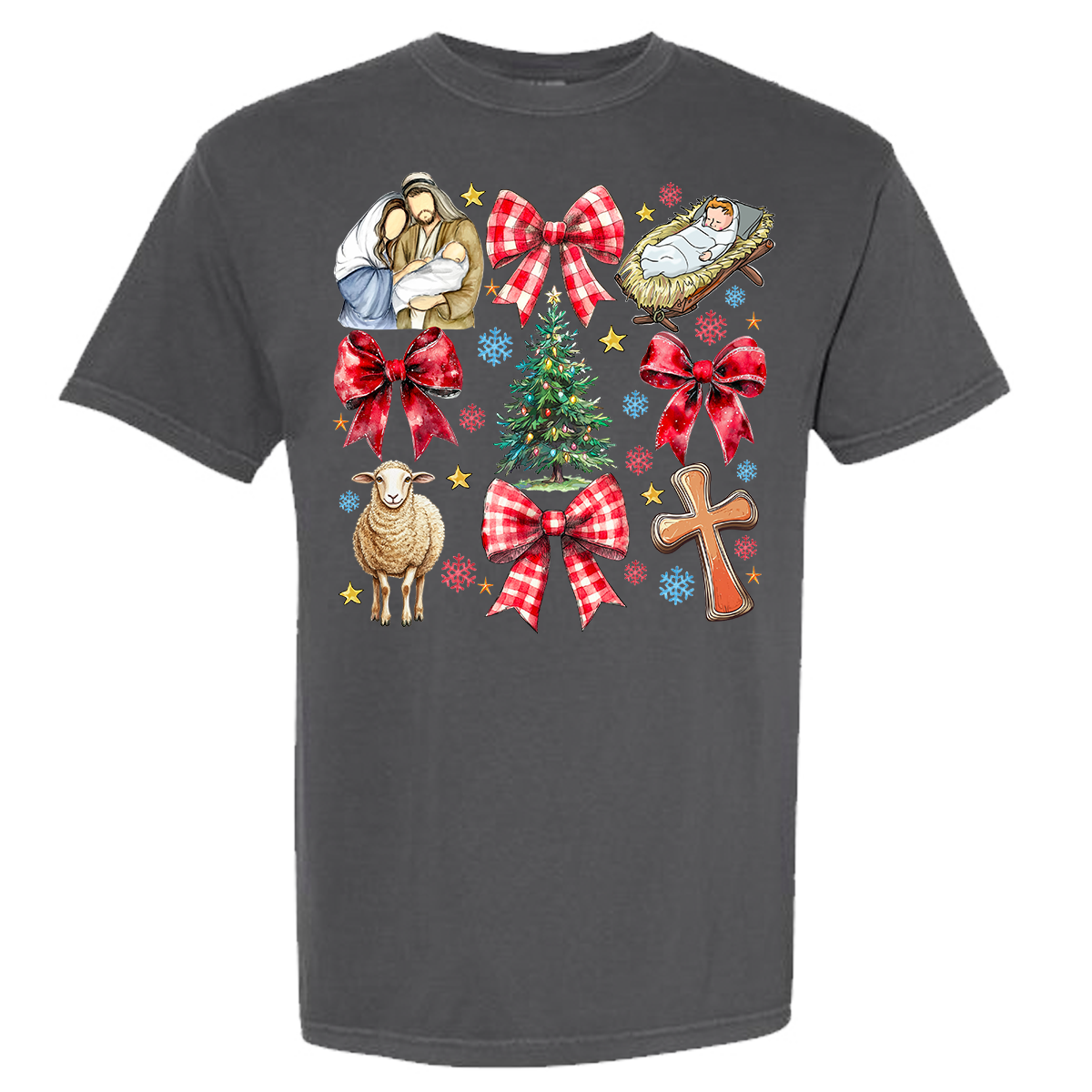 Jesus Christmas Coquette Comfort Color Tee