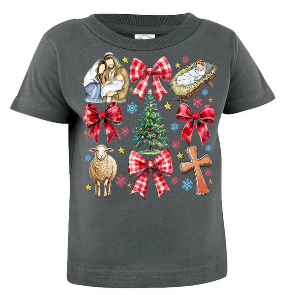 Jesus Christmas Coquette Tee (INFANT/TODDLER/YOUTH)