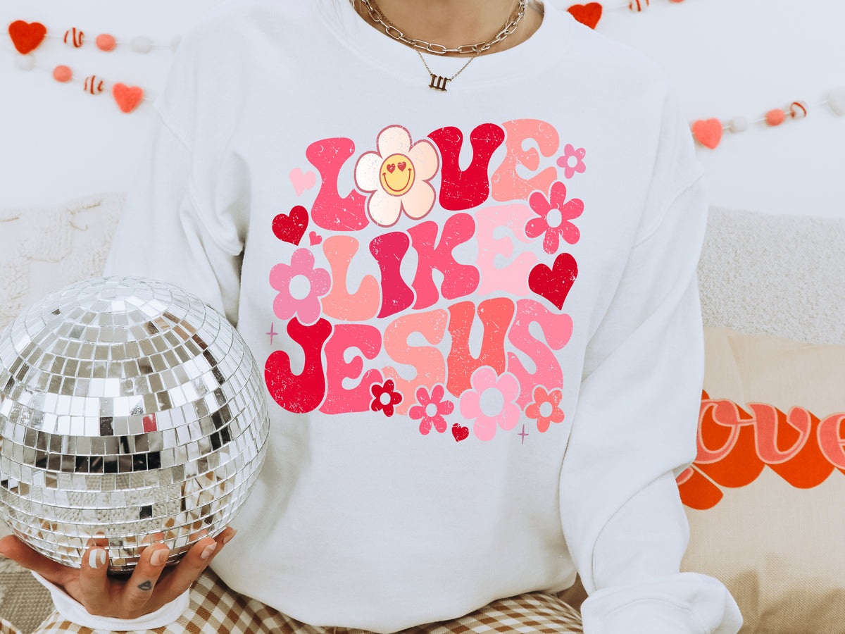 Love Like Jesus Sweatshirt - White