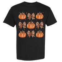 Leopard Pumpkin Collage Comfort Color Tee