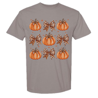 Leopard Pumpkin Collage Comfort Color Tee