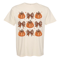 Leopard Pumpkin Collage Comfort Color Tee