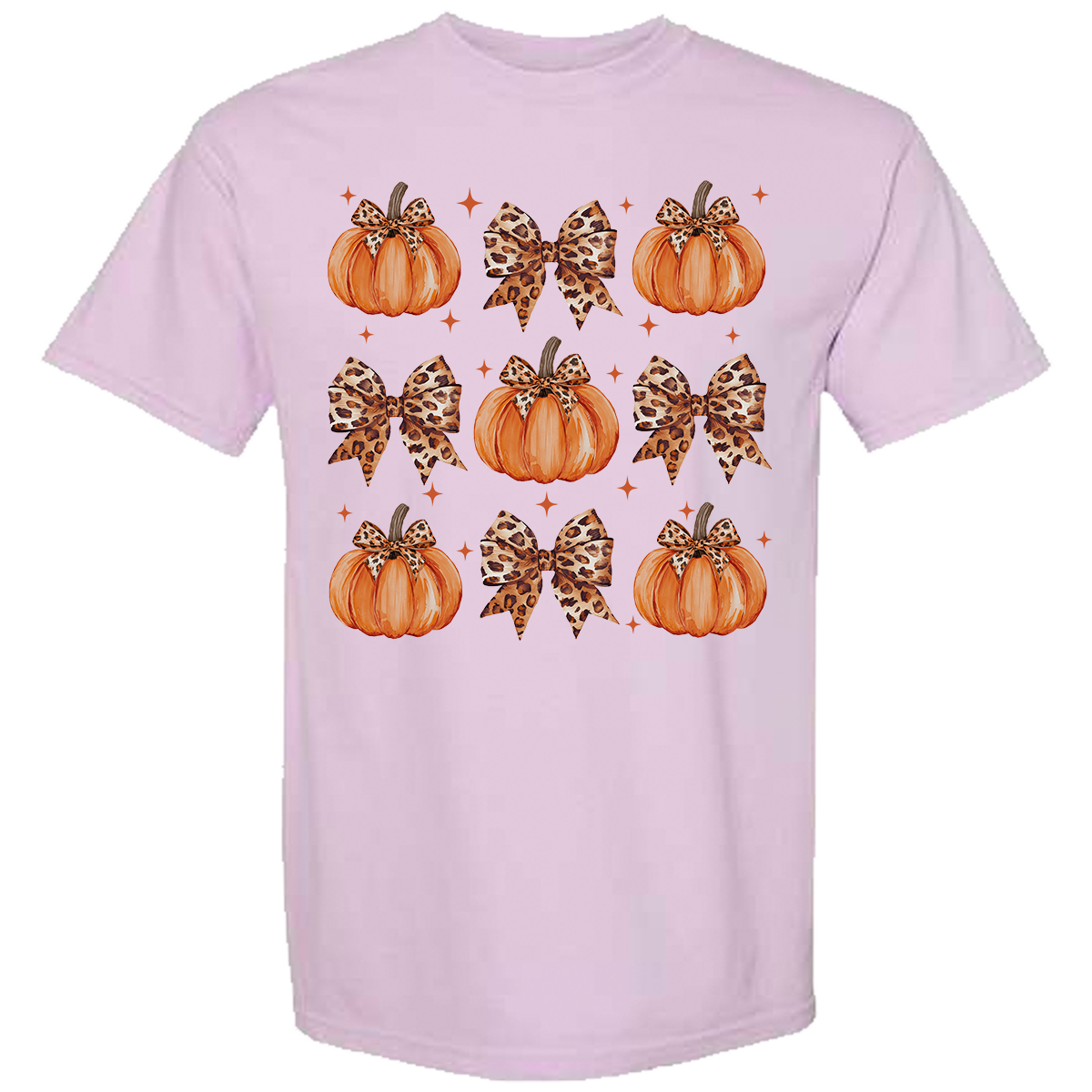 Leopard Pumpkin Collage Comfort Color Tee