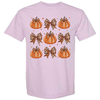 Leopard Pumpkin Collage Comfort Color Tee