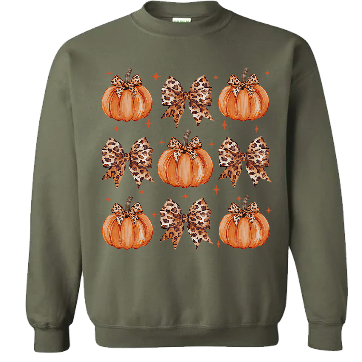 Leopard Pumpkin Collage Sweatshirt