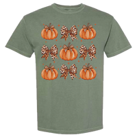 Leopard Pumpkin Collage Comfort Color Tee