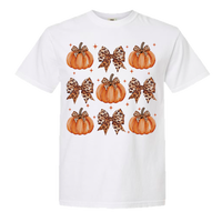 Leopard Pumpkin Collage Comfort Color Tee