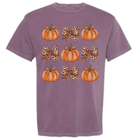 Leopard Pumpkin Collage Comfort Color Tee