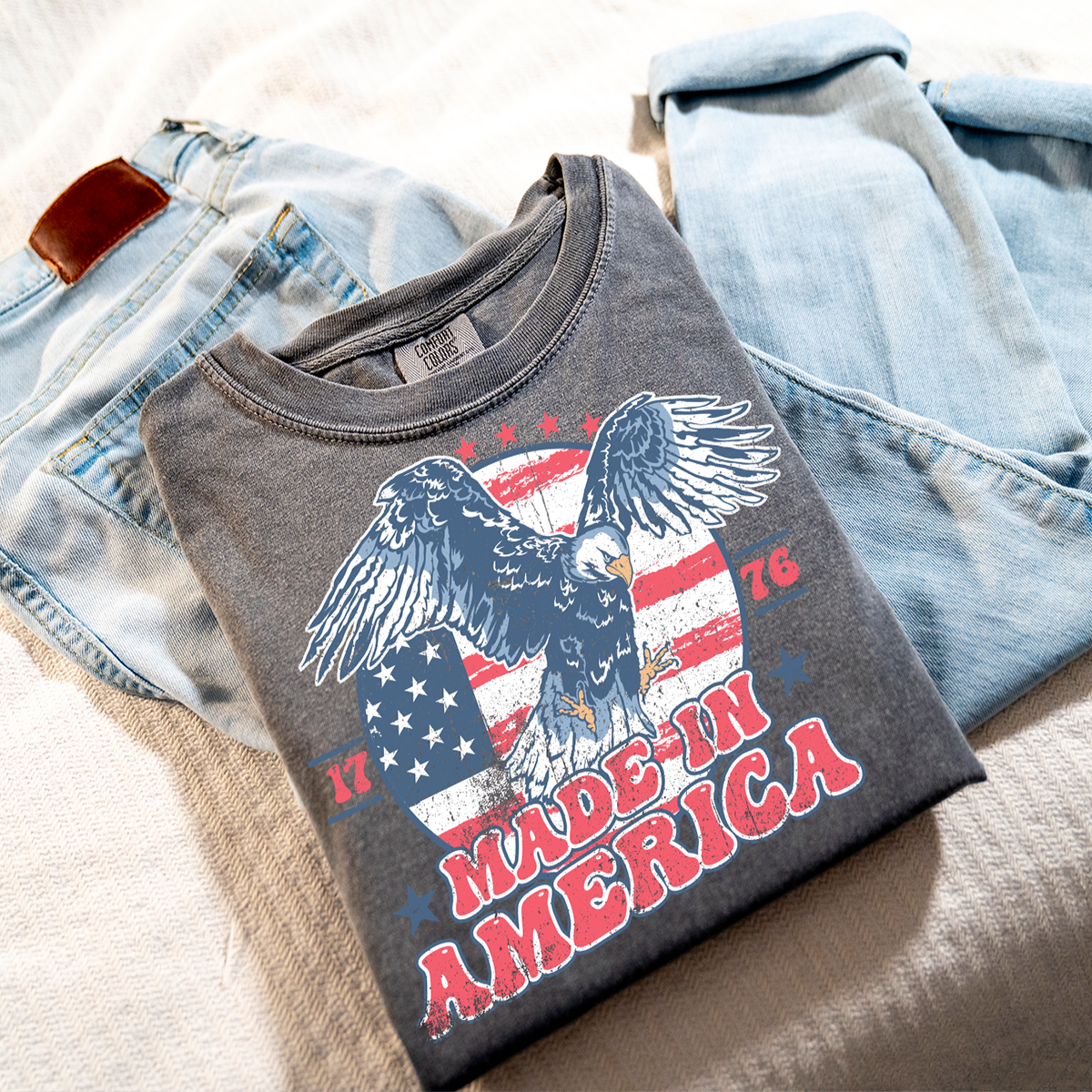 Made in America Comfort Color Tee - Pepper