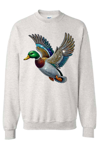 Mallard Duck Faux Rhinestones Sweatshirt