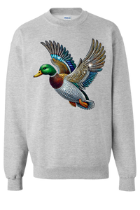 Mallard Duck Faux Rhinestones Sweatshirt