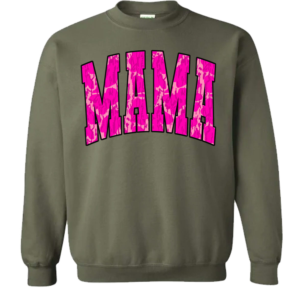 Mama Pink Camo Sweatshirt