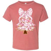 Pink Christmas Tree Tee - Mauve