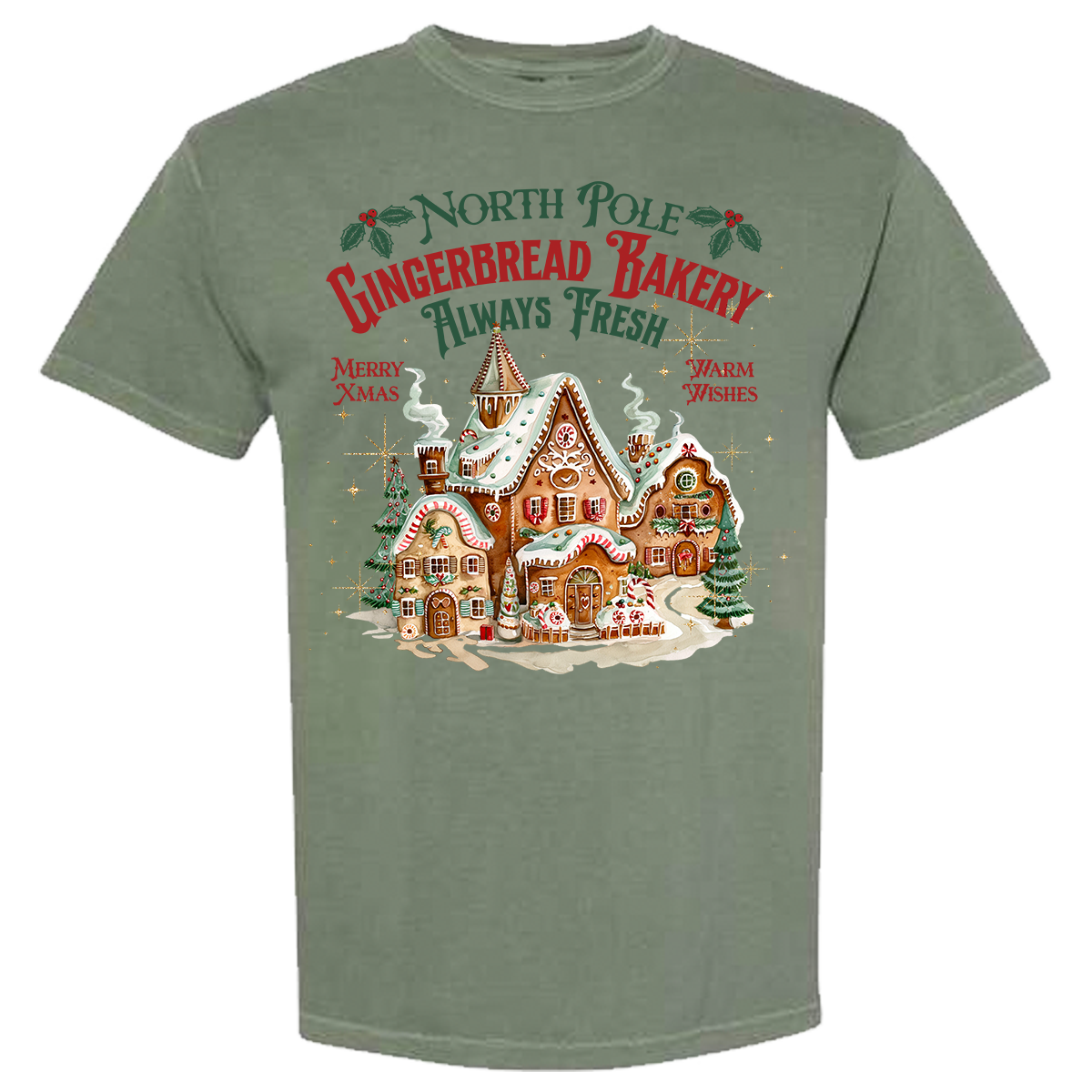 Gingerbread Bakery Comfort Color Tee