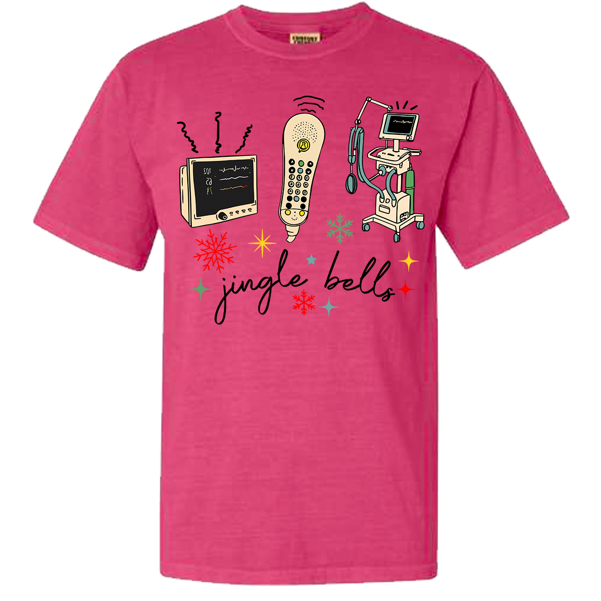 Nurse Jingle Bells Comfort Color Tee