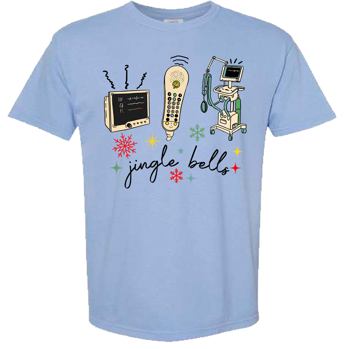 Nurse Jingle Bells Comfort Color Tee