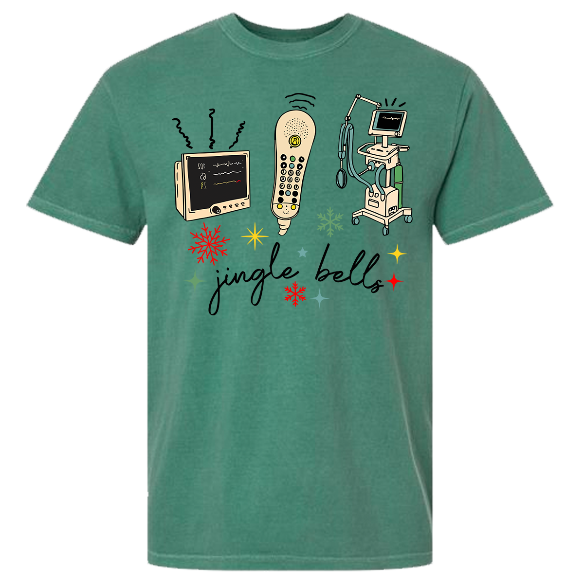 Nurse Jingle Bells Comfort Color Tee