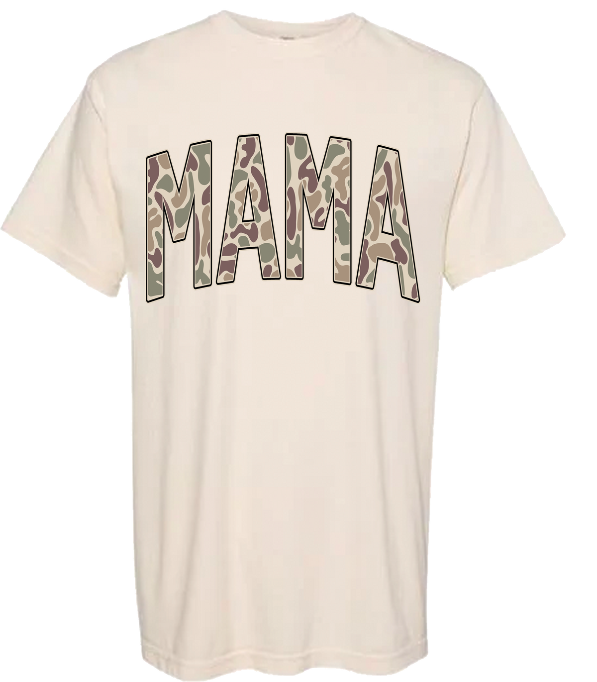 Old School Camo Mama Comfort Color Tee