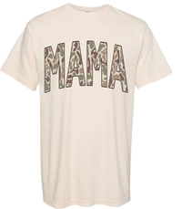 Old School Camo Mama Comfort Color Tee