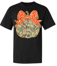 Old School Camo Pumpkin Comfort Color Tee