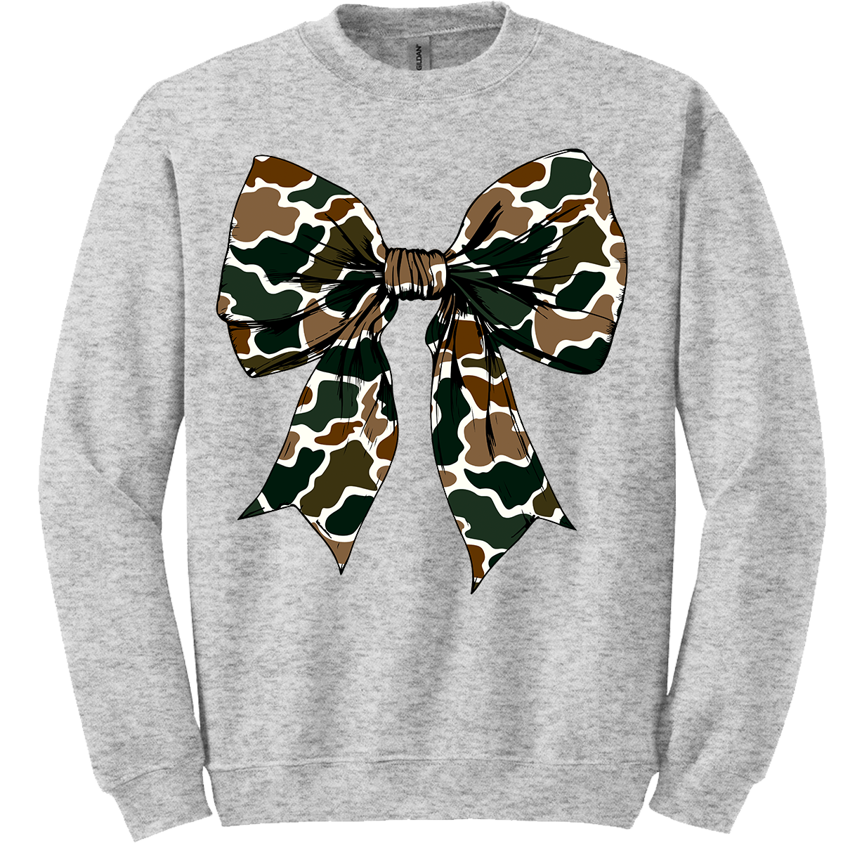 Old School Camo Bow Sweatshirt