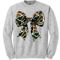 Old School Camo Bow Sweatshirt